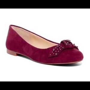Vince Camuto Cherra Studded Suede Ballet flats